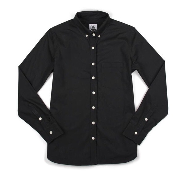 Tradlands Rory Black Button Down Oxford Shirt XXS - Picture 2 of 6